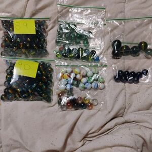 Assorted Glass Marbles Collection